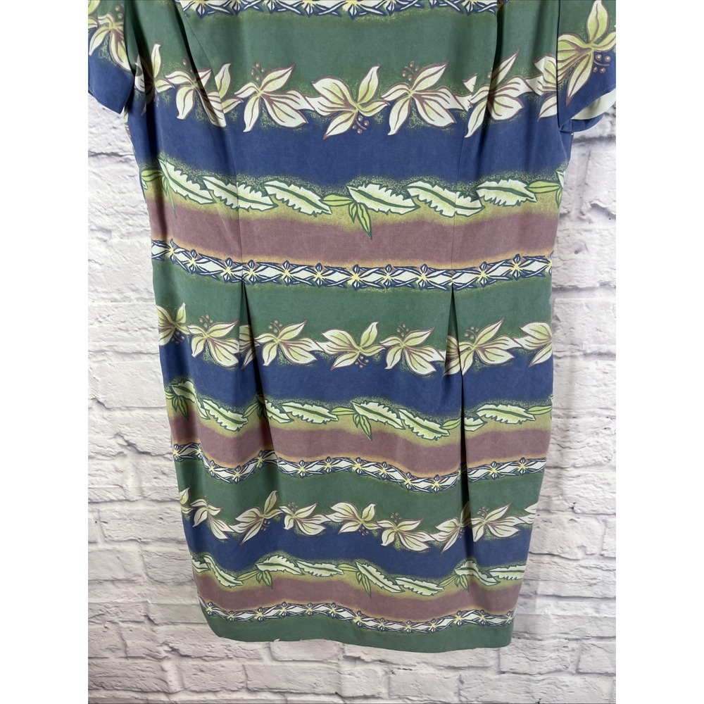 Adrianna Papell Women's Vintage 90s 100% Silk Cottagecore  Dress Size 14 - Picture 10 of 14